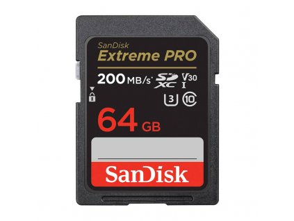 Pamäťová karta SANDISK EXTREME PRO SDXC 64 GB 200/90 MB/s UHS-I U3 (SDSDXXU-064G-GN4IN)