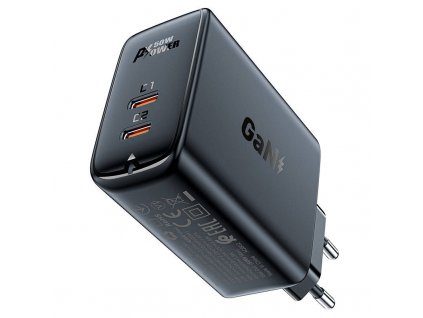 Sieťová nabíjačka Acefast A29 PD50W GAN 2x USB-C 50W (čierna)