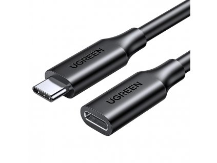 Predlžovací kábel Ugreen USB C (samec) - USB C (samica) 100W 10Gbps 1m čierny