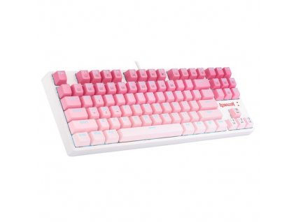 Redragon K576W-GP DAKSA TKL Wired Mechanical Keyboard 87 Keys Gradient PBT Keycap Red Switch - Pink