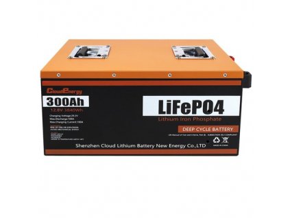 Cloudenergy 12V 300Ah LiFePO4 Battery Pack