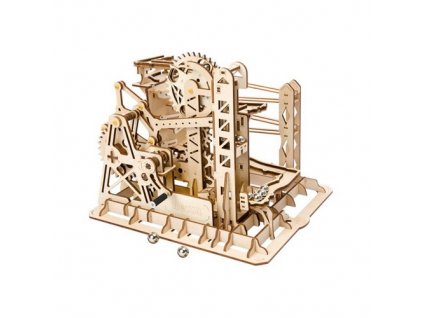 ROBOTIME LG503 ROKR Marble Explorer Swing Back Wall Marble Run 3D Wooden Puzzle Kit, LG503