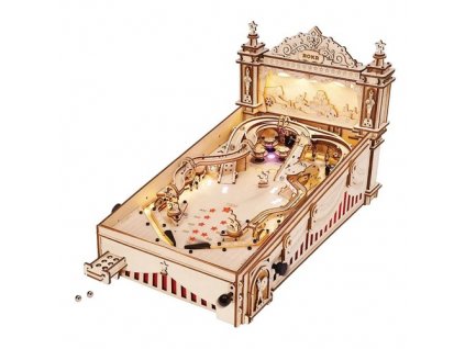 ROKR EG01 Pinball Machine 3D Wooden Puzzle Kit, 482Pcs