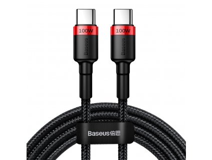 Baseus Cafule PD2.0 100W bleskové nabíjanie USB pre kábel typu C (20V 5A)2m červený+čierny