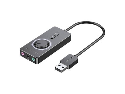 Externá audio karta USB 2.0 Vention CDRBF 1m (čierna)