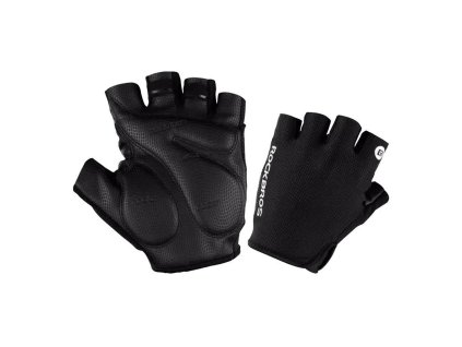 Cyklistické polprstové rukavice veľkosti Rockbros: S S106BK (čierna)