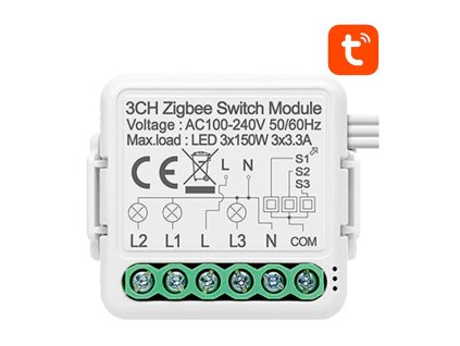 Inteligentný spínací modul ZigBee Avatto N-ZWSM01-3 TUYA