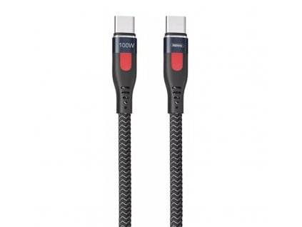 Kábel USB-C do USB-C Remax Lesu Pro, 1 m, 100 W (čierny)