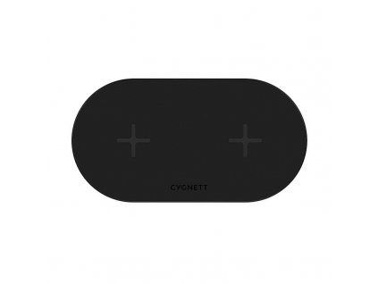 Duálna bezdrôtová nabíjačka Cygnett 20W (čierna)