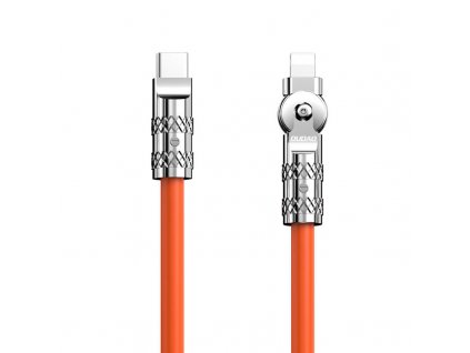 Otočný kábel USB-C na Lightning Dudao L24CL 120W 1m (oranžový)