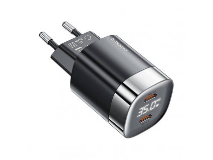 Toocki 2x USB-C, GaN 35W nabíjačka (čierna)