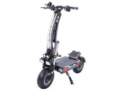 Halo Knight T107Max Off-road Electric Scooter 14 Inch Pneumatic Tires 2*4000W Dual Motors 120Km/h Max Speed 72V 50Ah Battery 125KM Max Range 200KG Max Load XOD Hydraulic Brake & Electric Brake Black