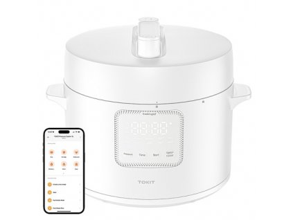 TOKIT MYL02M Electric Pressure Cooker, Yoghurt Maker, Soup Cooking Warmer, 5L Capacity, 14 Cooking Programmes, Non-Stick Coated Inner Pot, App Control
