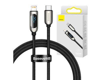 Kábel USB-C pre Lightning Baseus Display, PD, 20 W, 1 m (čierny)