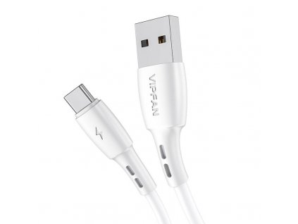 Kábel USB na USB-C Vipfan Racing X05, 3A, 3 m (biely)