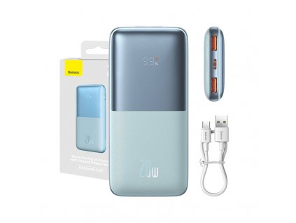 Powerbank Baseus Bipow Pro 10000mAh, 2xUSB, USB-C, 20W (modrá)