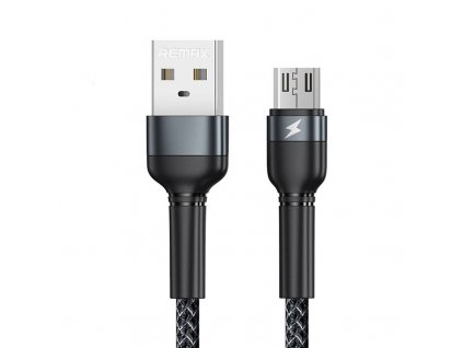 Kábel USB Micro Remax Jany Alloy, 1 m, 2,4 A (čierny)