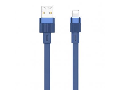 USB-bleskový kábel Remax Flushing, RC-C001, 1 m, (modrý)