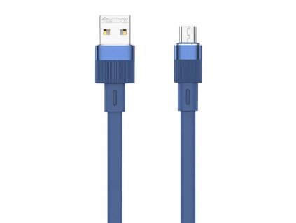 Kábel USB-micro USB Remax Flushing, RC-C001, 1 m, (modrý)