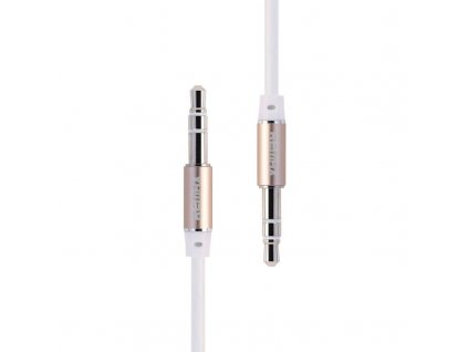 Mini jack 3,5 mm AUX kábel Remax RL-L100 1 m (biely)