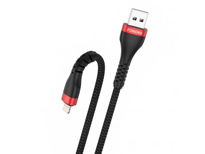 Foneng kábel USB na Lightning, X82 iPhone 3A, 1 m (čierny)