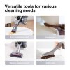 JIMMY H10 Flex Mopping Version Handheld Cordless Vacuum Cleaner 245AW 26Kpa Suction Intelligent Dust Sensor Auto Power Adjust 2500mAh Battery 80Mins Runtime 0.6L Dust Cup with LED Headlights - Silver
