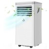 LUKO A011D1-7K 3 in 1 Portable Air Conditioner Dehumidifier, 7000BTU Cooling Capacity, 2 Wind Speeds, 24-Hour Timer, Low Noise, Remote Control
