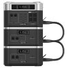 OUKITEL BP2000 Portable Power Station + 2 x OUKITEL PV400 Solar Panel, 2048Wh/640000mAh LiFePO4 Battery Solar Generator, 2200W AC Output, 2000W UPS, 1800W AC Charging, Expand Up to 7 Battery Packs, 15 Outputs