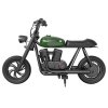 HYPER GOGO Pioneer 12 Electric Chopper Motorcycle for Kids 24V 5.2Ah 160W with 12'x3' Tires, 12KM Top Range - Green