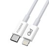 Kábel USB-C pre Lighting Foneng X31, 3A, 2M (biely)