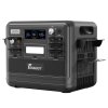 FOSSiBOT F2400 Portable Power Station, 2048Wh/640000mAh LiFePO4 Battery, 2400W(4600W Peak) Solar Generator, 3xAC RV Car USB Type-C QC3.0 PD DC5521 Pure Sine Wave Full Outlets, 1.5 Hours Fast Charging, MPPT Charge Controller BMS - Black