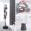 JIMMY H9 Pro Flexible Smart Handheld Cordless Vacuum Cleaner 200AW 25000Pa Powerful Suction, 550W Motor, 80 Minutes Run Time, Auto Power Adjust LED Display Removable Battery With Rechargeable Stand Holder for cleaning floors, furniture by Xiaomi