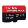 Pamäťová karta SANDISK EXTREME PRO microSDXC 64 GB 200/90 MB/s UHS-I U3 (SDSQXCU-064G-GN6MA)