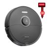 Roborock S8 Robot Vacuum Cleaner 6000Pa Extreme Suction DuoRoller Brush 3D Structured Light Obstacle Avoidance Sonic Vibration Mopping Auto-Lifting Mop 5200mAh Battery 180min Runtime 3D Map 400ml Dustbin APP Control - Black (Upgrade from Roborock S7)