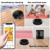 Liectroux G7 Robot Vacuum Cleaner, 6500Pa Suction, Laser Navigation, 5200mAh Battery, Run 180mins - Black, EU Plug