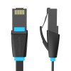 Plochý sieťový kábel UTP CAT6 Vention IBJBD RJ45 Ethernet 1000Mbps 0,5 m čierny