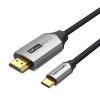 Kábel USB-C do HDMI 2.0 Vention CRBBF 1m, 4K 60Hz (čierny)