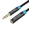 Audio kábel opletený 3,5 mm samec-samec Vention VAB-B06-B500-M 5 m čierny