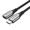Predlžovací kábel USB-C 3.1 Vention TABHF 1m PD 60W (sivý)