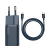 Rýchlonabíjačka Baseus Super Si 1C 20W s káblom USB-C pre Lightning 1 m (modrá)