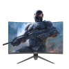 KTC H27S17 27-inch 1500R Curved Gaming Monitor QHD 2560x1440 16:9 ELED 165Hz 99% sRGB 4000:1 Contrast Ratio 1ms MPRT Response Time Low Motion Blur Compatible with FreeSync G-Sync USB HDMI2.0 2xDP1.2 Audio Out VESA Mount