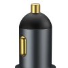 Baseus Share Together Rýchlonabíjačka do auta s rozširujúcim portom pre cigaretový zapaľovač, 2x USB, 120 W (sivá)