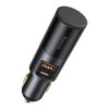 Baseus Share Together Rýchlonabíjačka do auta s rozširujúcim portom pre cigaretový zapaľovač, 2x USB, 120 W (sivá)