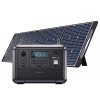 OUKITEL P1201 Portable Power Station + OUKITEL PV200 Foldable Solar Panel, 960Wh LiFePo4 Battery, 3500+Lifespan, 1200W AC Output, 500W Max Solar Charging, 2400W Surge, Fully Recharge in 1.5 Hours, 11 Outputs, 2W LED Light, UPS Times ≤10ms