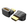 Adaptér HDMI 90 stupňov Vention 4K 60Hz, AIOB0-2 (čierny) 2ks