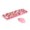 Set bezdrôtovej klávesnice a myši MOFII Sweet 2.4G (ružová)
