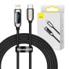 Kábel USB-C pre Lightning Baseus Display, PD, 20 W, 2 m (čierny)