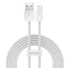 Baseus Dynamický kábel USB na Lightning, 2,4 A, 2 m (biely)