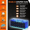 Cloudenergy 12V 100Ah LiFePO4 Battery Pack, 1280Wh Energy, 6000+ Cycles, Built-in 100A BMS, Support Series/Parallel, for Backup Power, RV, Boats, Solar, Trolling Motor, Off-Grid