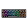 Mechanická klávesnica Royal Kludge RK837 RGB, hnedý spínač (čierna)